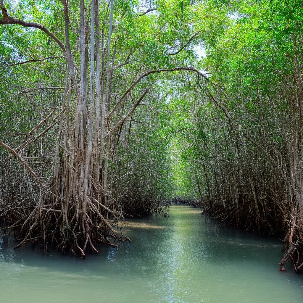 Mangrove forest in Vietnam